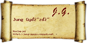 Jung Győző névjegykártya